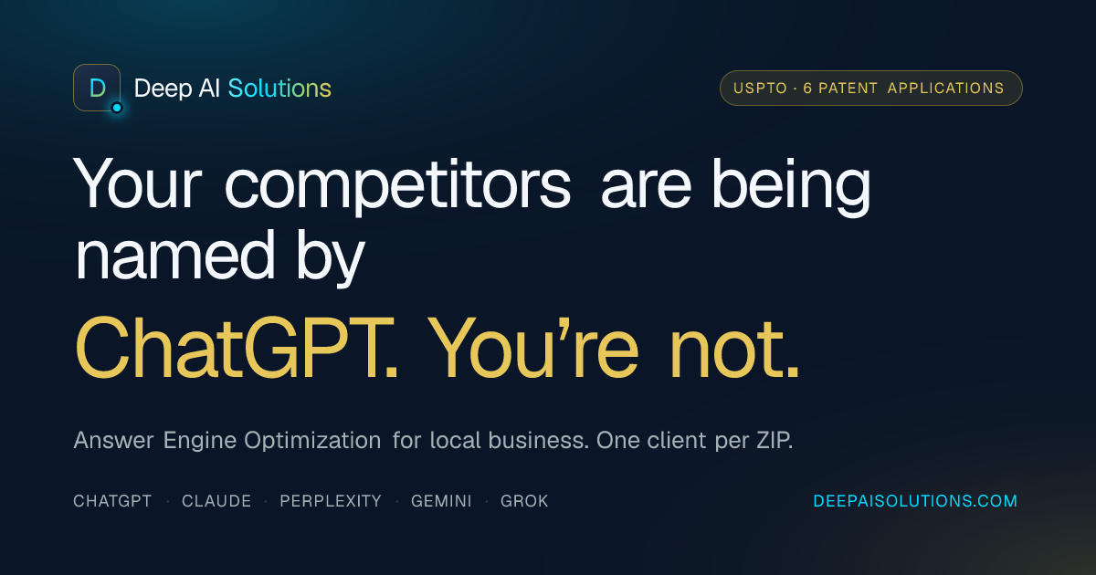 Deep AI Solutions official banner